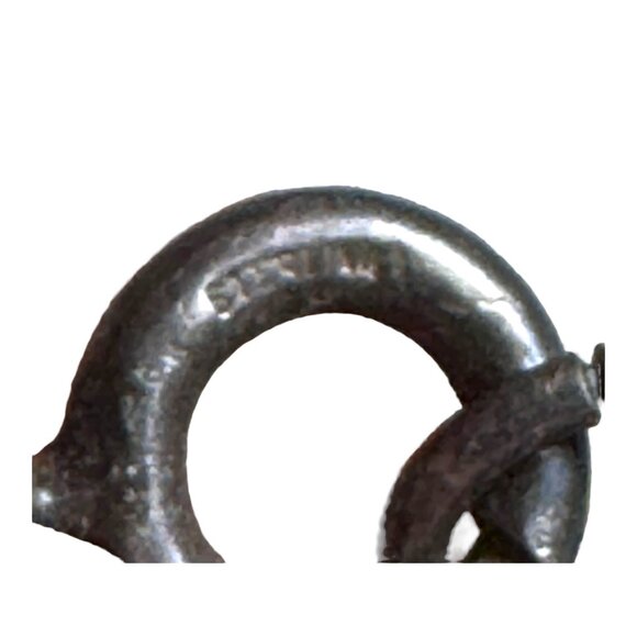 Sterling Silver Chain Oval Apatite Blue & Green Gemstone Pendant Necklace 18" - Picture 4 of 9